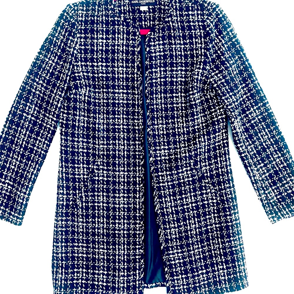 Black & White Tweed Coat - Fully Lined - Gorgeous Excellent Condition - Picture 2 of 16